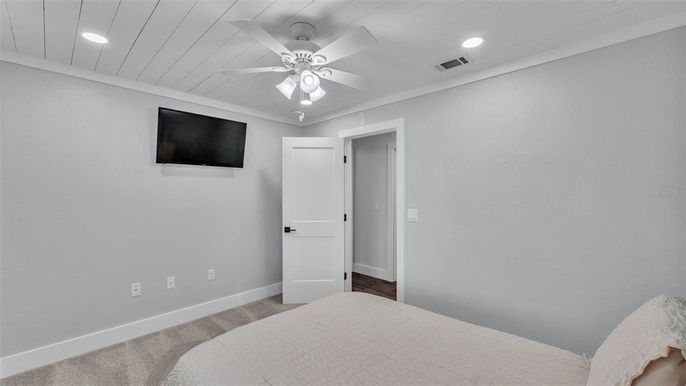 Bedroom, Interior, Recessed Lighting