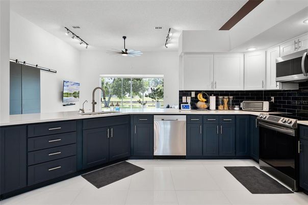 Interior, Kitchen, Recessed Lighting, Stainless Steel Appliances