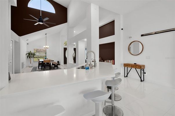 Dining room, Interior, Kitchen, Pendant Lights, Recessed Lighting