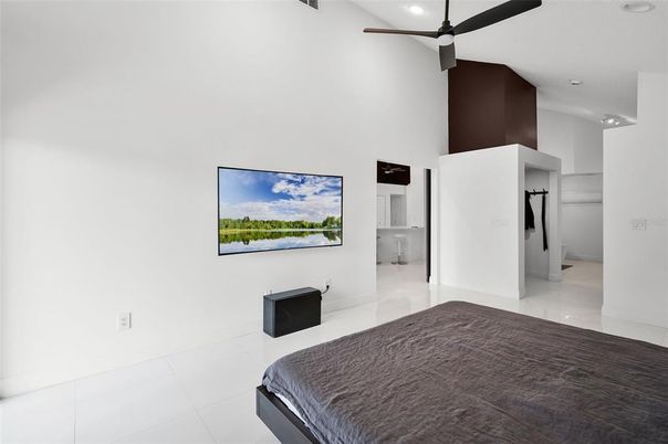Bedroom, Interior, Recessed Lighting