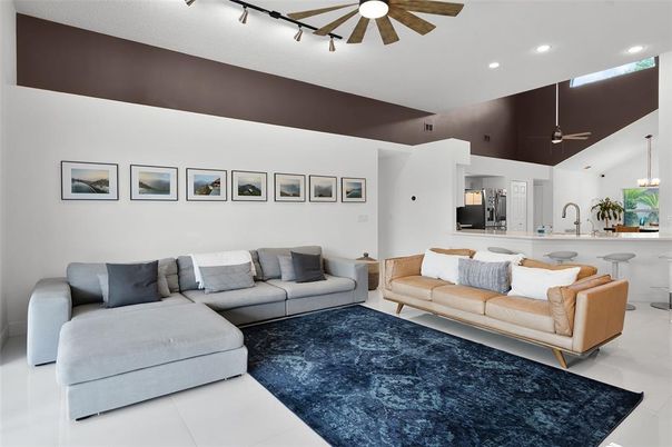Interior, Kitchen, Living room, Pendant Lights, Recessed Lighting