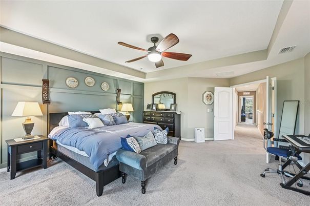 Bedroom, Interior, Recessed Lighting