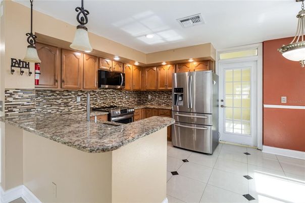 Interior, Kitchen, Pendant Lights, Recessed Lighting, Stainless Steel Appliances