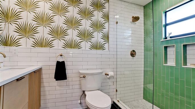 Bathroom, Glass Shower, Interior