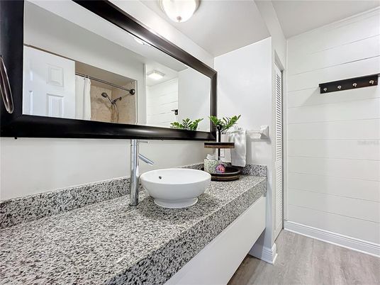 Bathroom, Interior, Wood Texture Flooring