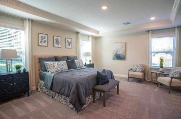 Bedroom, Interior, Recessed Lighting