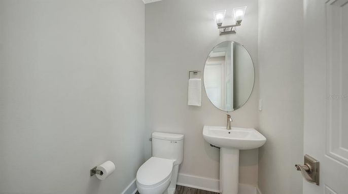 Bathroom, Interior, Wood Texture Flooring