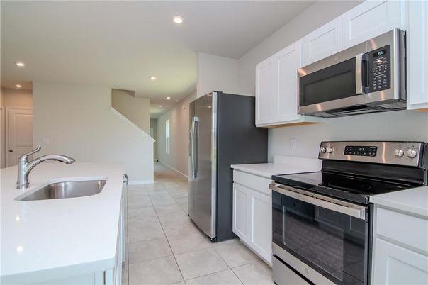 Interior, Kitchen, Recessed Lighting, Stainless Steel Appliances