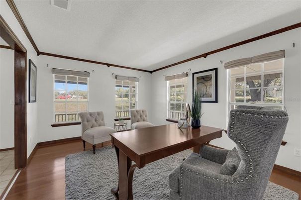 Home Office, Interior, Wood Texture Flooring