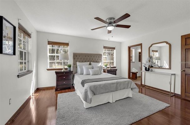 Bedroom, Interior, Wood Texture Flooring