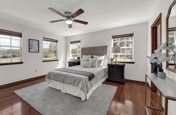 Bedroom, Interior, Wood Texture Flooring