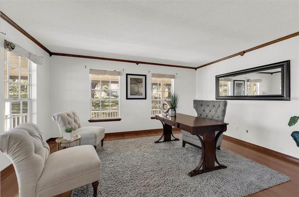 Home Office, Interior, Wood Texture Flooring
