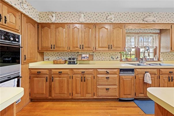Interior, Kitchen, Wood Texture Flooring