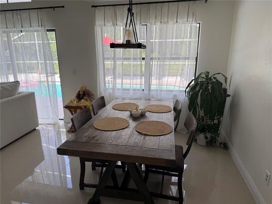 Dining room, Interior, Pendant Lights