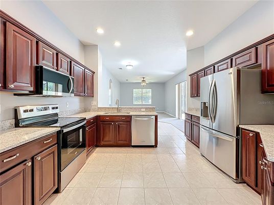 Interior, Kitchen, Recessed Lighting, Stainless Steel Appliances