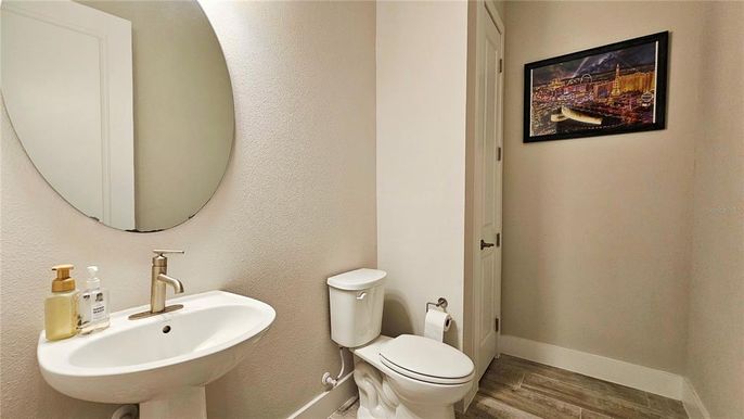 Bathroom, Interior, Wood Texture Flooring