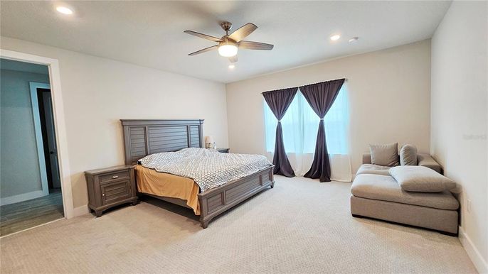 Bedroom, Interior, Recessed Lighting