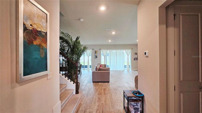 Interior, Recessed Lighting, Wood Texture Flooring