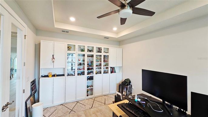 Home Office, Interior, Recessed Lighting