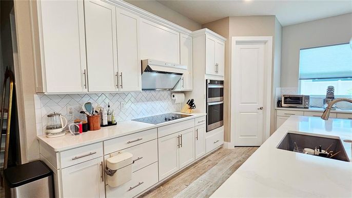 Interior, Kitchen, Wood Texture Flooring