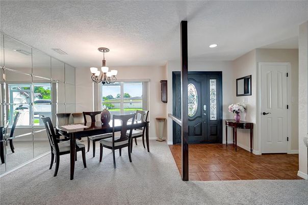 Chandelier, Dining room, Interior, Recessed Lighting