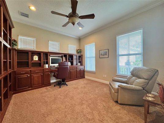 Home Office, Interior, Recessed Lighting