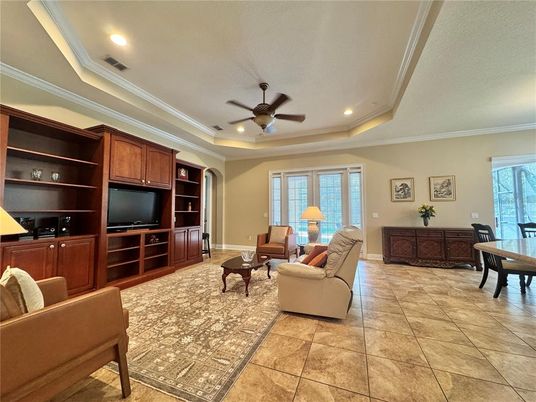 Interior, Living room, Recessed Lighting