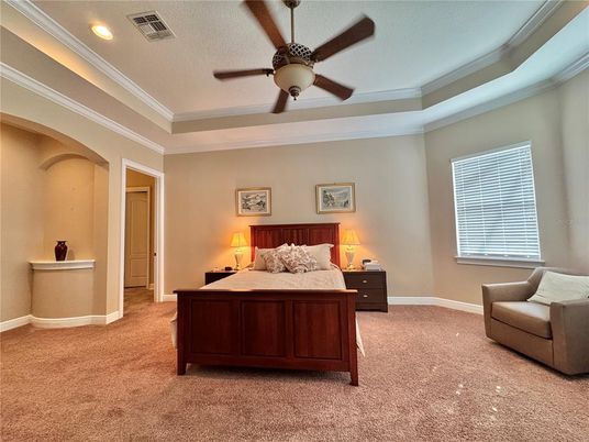 Bedroom, Interior, Recessed Lighting