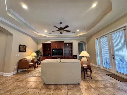 Interior, Living room, Recessed Lighting