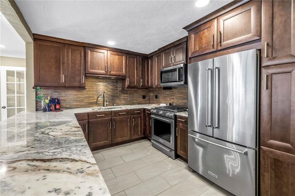 Interior, Kitchen, Recessed Lighting, Stainless Steel Appliances