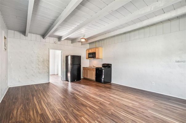 Empty room, Interior, Kitchen, Wood Texture Flooring
