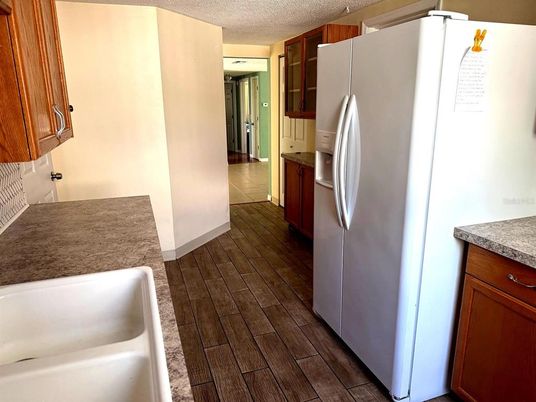 Interior, Kitchen, Wood Texture Flooring