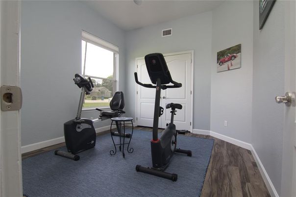 Fitness Equipment, Interior, Wood Texture Flooring