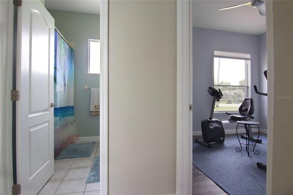 Fitness Equipment, Interior, Wood Texture Flooring
