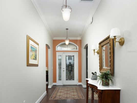 Interior, Pendant Lights, Wood Texture Flooring