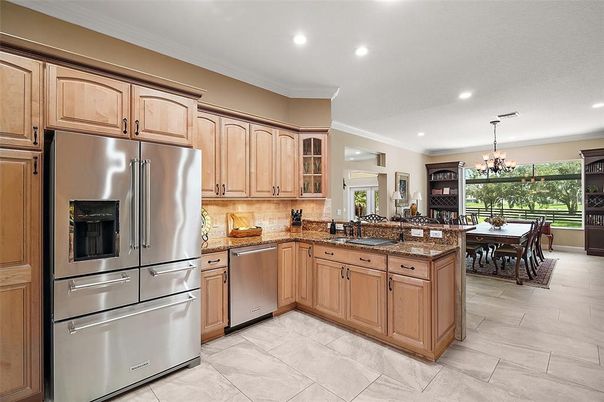 Chandelier, Dining room, Interior, Kitchen, Recessed Lighting