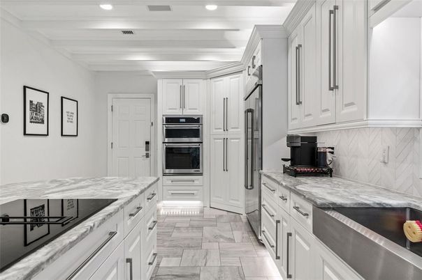 Interior, Kitchen, Marble, Recessed Lighting