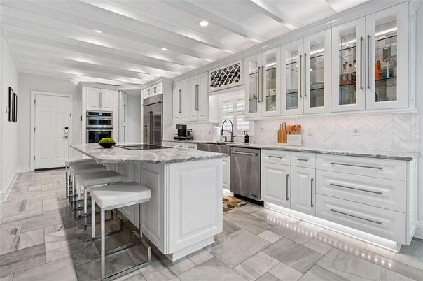 Interior, Kitchen, Recessed Lighting, Stainless Steel Appliances