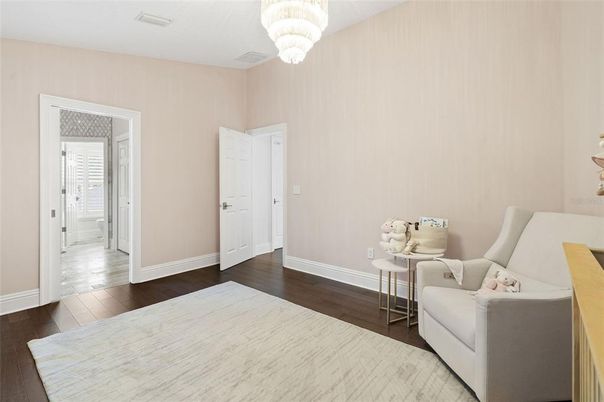 Chandelier, Interior, Wood Texture Flooring