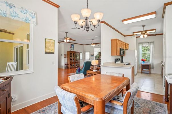 Chandelier, Dining room, Interior, Kitchen, Wood Texture Flooring