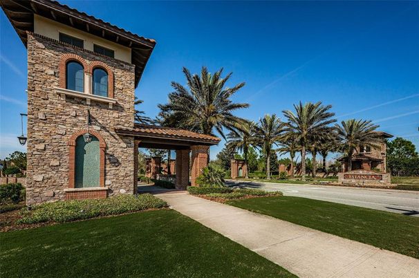 Backyard, Exterior, Facade, Brick Facade, Mediterranean