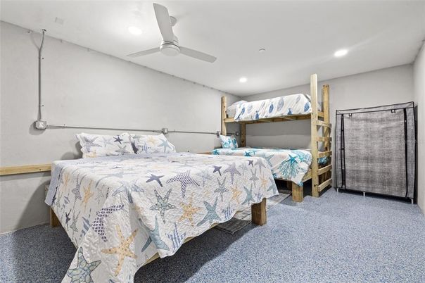 Bedroom, Interior, Recessed Lighting