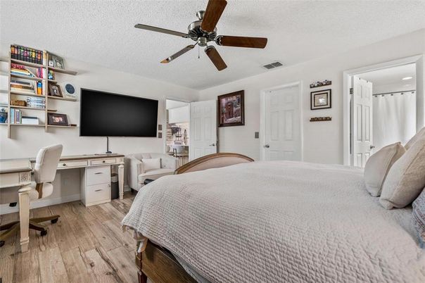 Bedroom, Home Office, Interior, Wood Texture Flooring