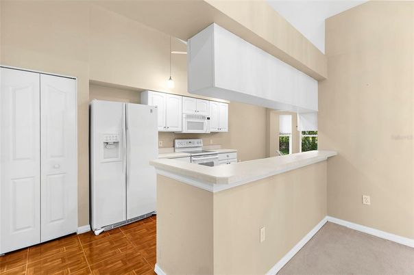 Interior, Kitchen, Wood Texture Flooring