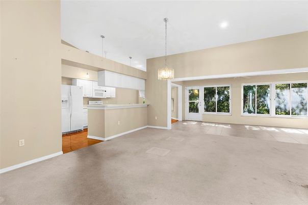 Chandelier, Empty room, Interior, Kitchen, Pendant Lights, Recessed Lighting