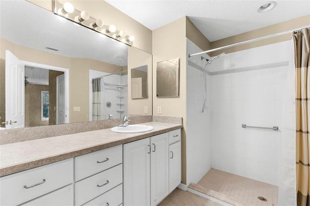Bathroom, Dual Sink Vanities, Glass Shower, Interior