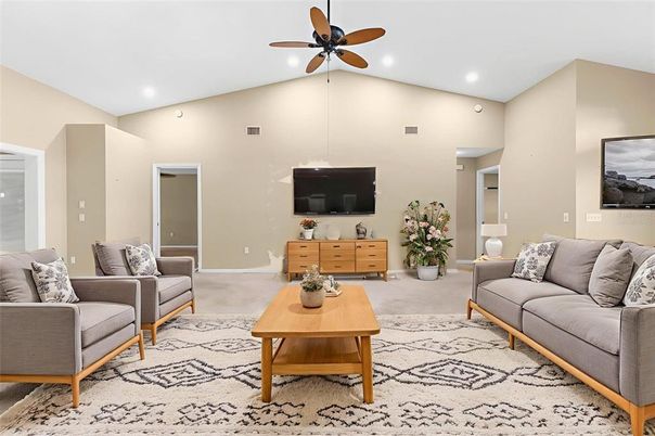 Interior, Living room, Recessed Lighting