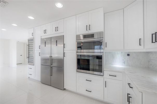 Interior, Kitchen, Recessed Lighting, Stainless Steel Appliances