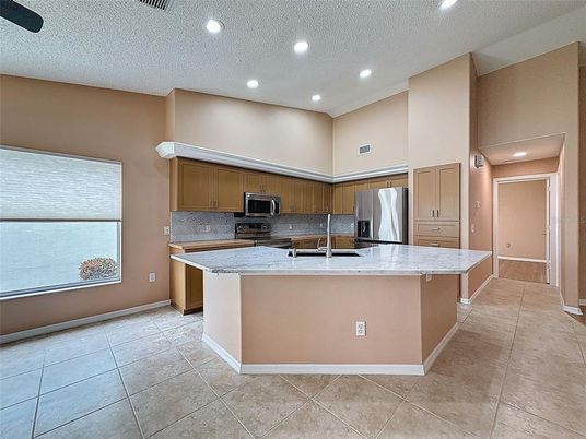 Interior, Kitchen, Recessed Lighting, Stainless Steel Appliances