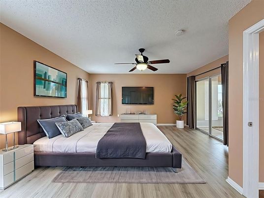 Bedroom, Interior, Wood Texture Flooring